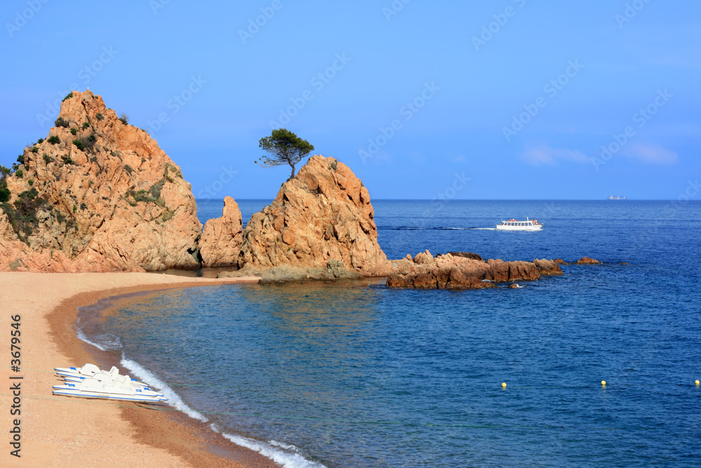 Mar Menuda beach in Tossa de Mar (Costa Brava, Spain)