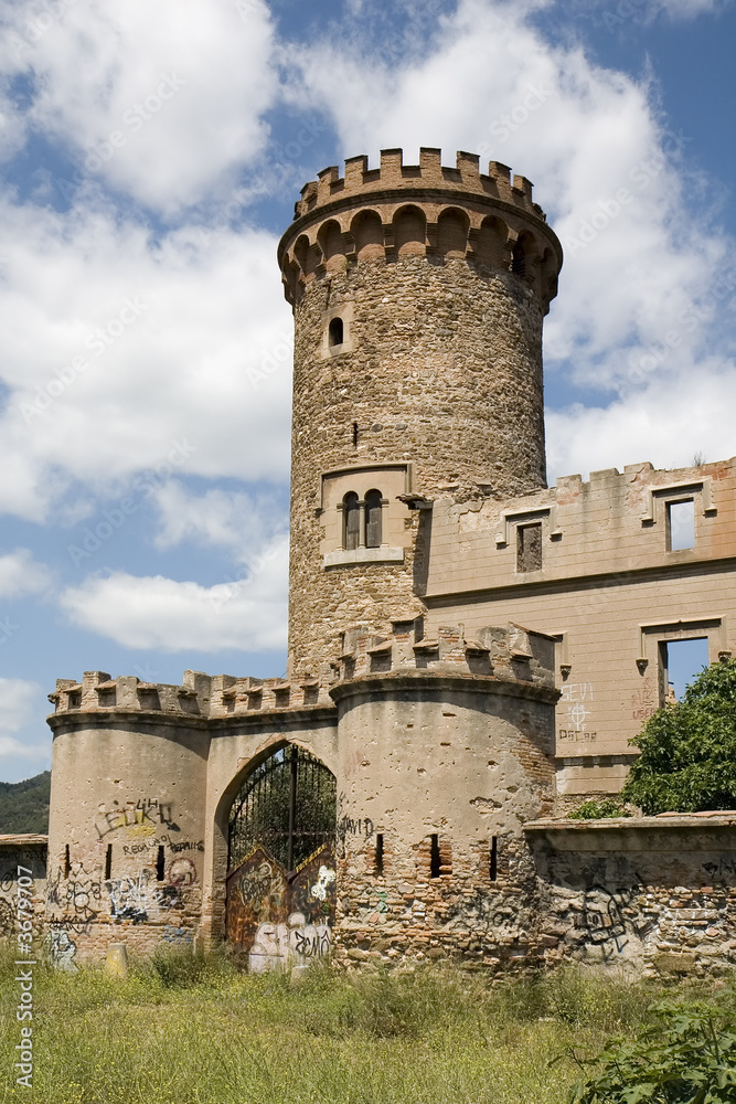 Salvana tower in Santa Coloma de Cervello, Catalonia, Spain