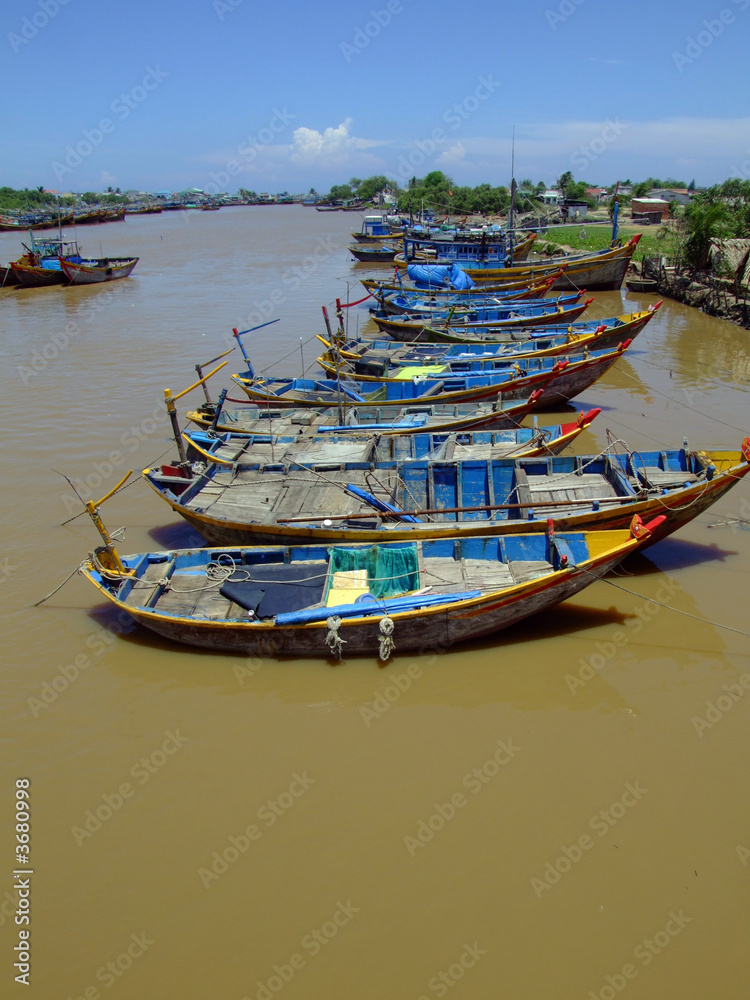 Bateaux de peche, Vietnam