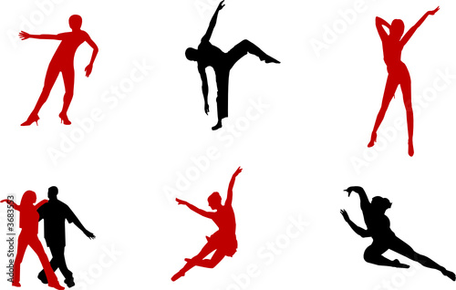 dance silhouettes