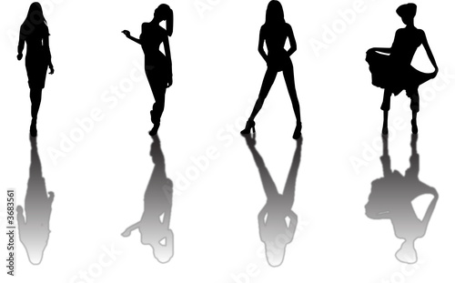 fashion model silhouettes