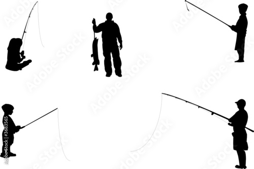 fishing silhouettes
