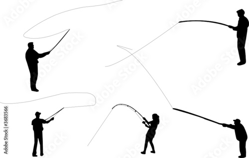 fishing silhouettes