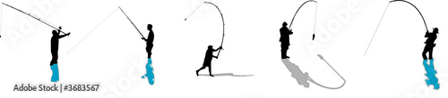 fishing silhouettes