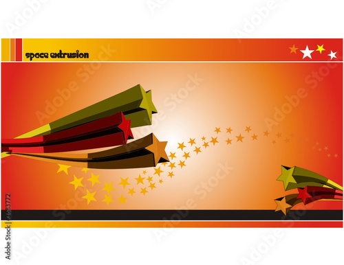 composicion de estrellas en vector