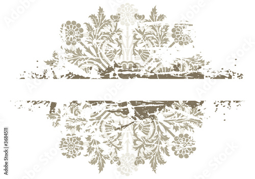 Vector Grunge Flowers