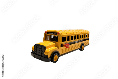 Toy Bus Side Isolated