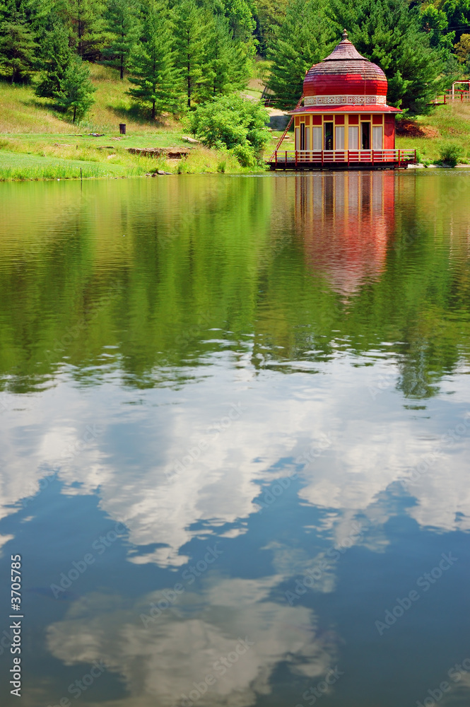 Serene temple view Serene temple view