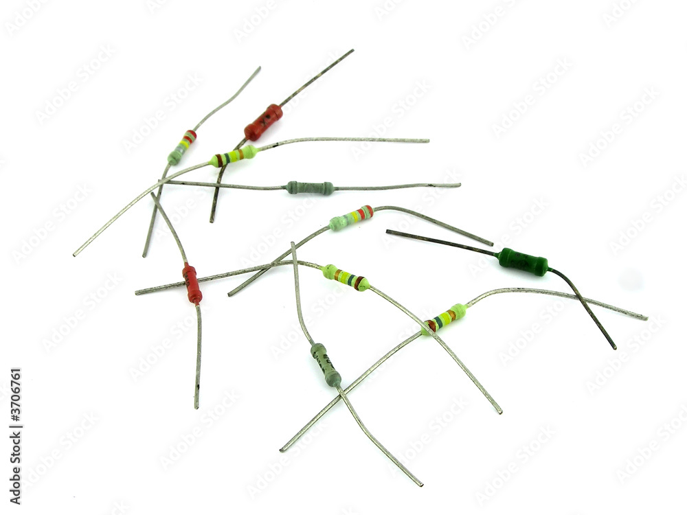 Electronic components. Close up. Isolated on a white background. Electronic components. Close up. Isolated on a white background.