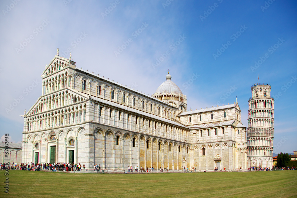 Pisa bell tower and cathedral