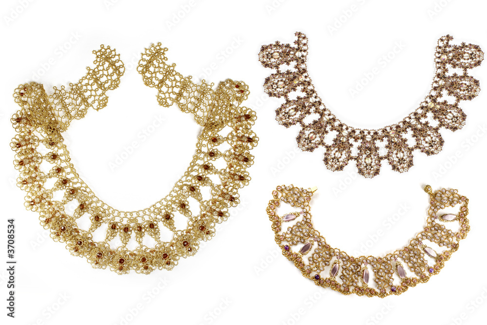braided embellishment from beads with russian pattern. braided embellishment from beads with russian pattern.