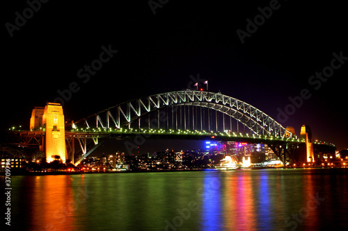 Sydney Harbour Bridge at night.. © Chee-Onn Leong