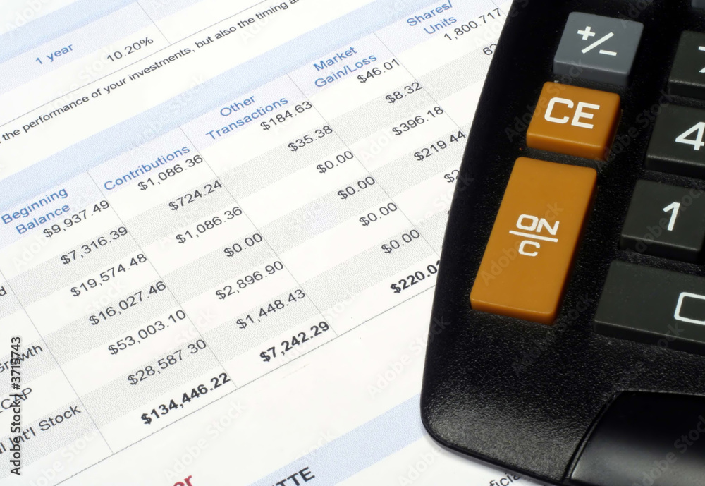Obraz premium Investment Rollforward