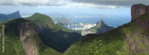 Rio between mountains