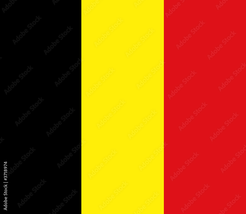 Fototapeta premium Flaga - Belgia