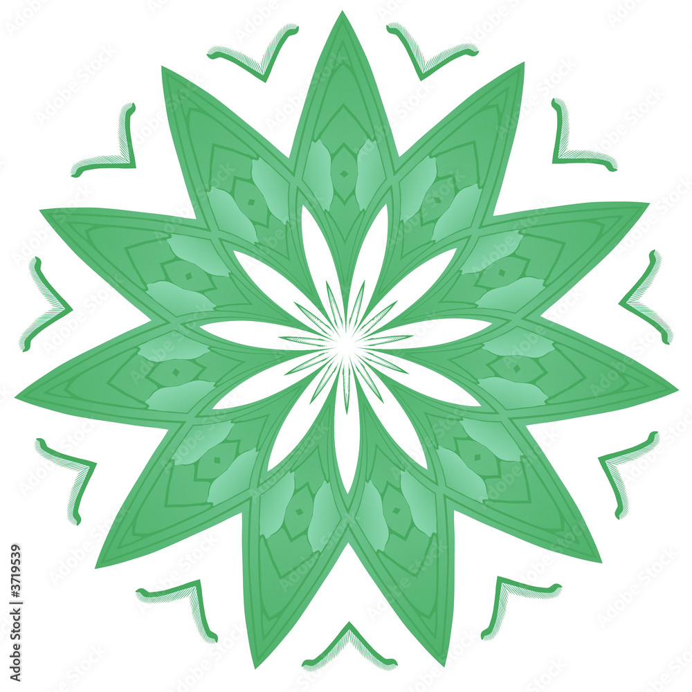 Green ornament