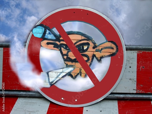 Verkehrszeichen - Kiffen und Rauchen verboten