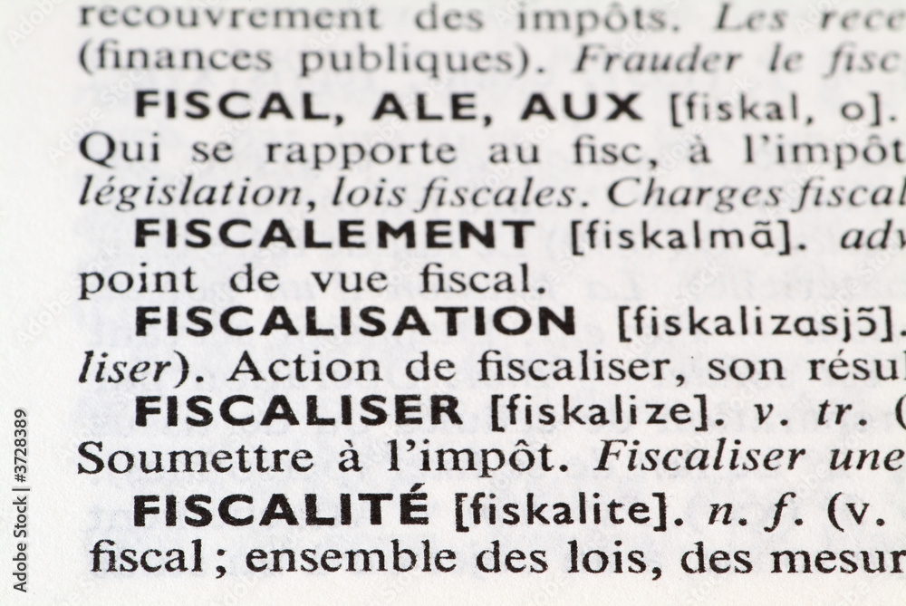 FISCALITE-DICTIONNAIRE FISCALITE-DICTIONNAIRE