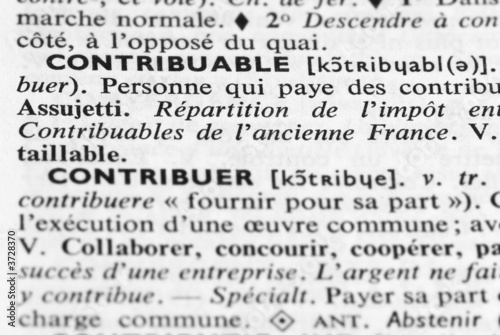 CONTRIBUABLE-DICTIONNAIRE