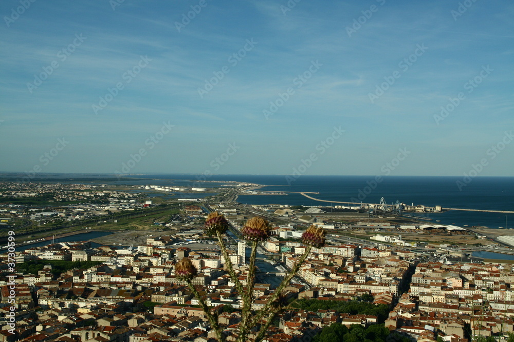Obraz premium Panoramique ville de sète
