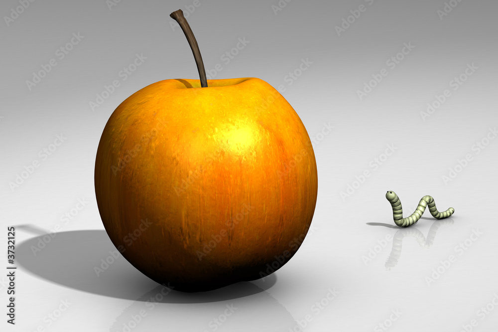 Obraz premium Apfelwurm