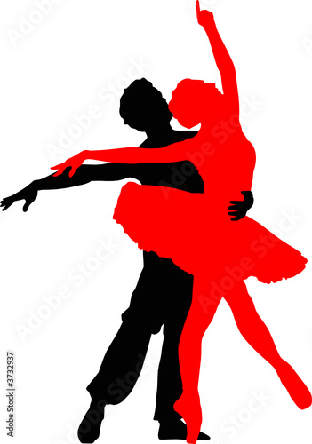 Coppia di ballerini danza classica