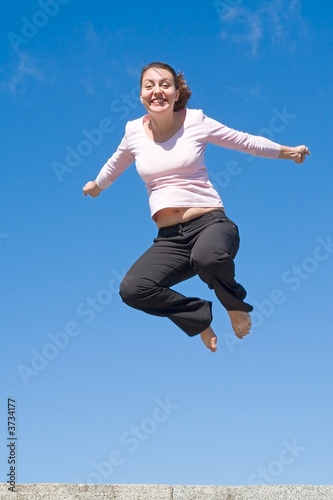 girl jumps