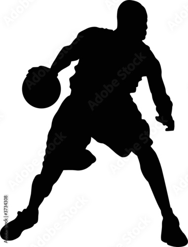 Basketball man silhouette
