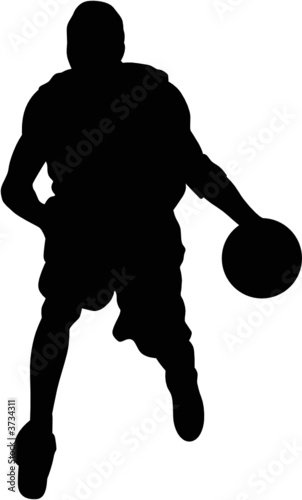 Basketball man silhouette