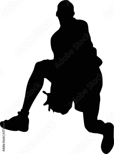 Basketball man silhouette