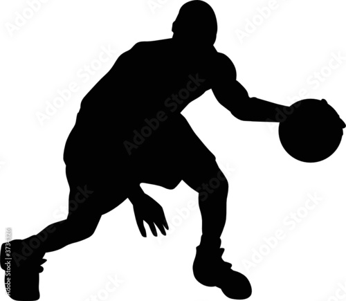 Basketball man silhouette photo