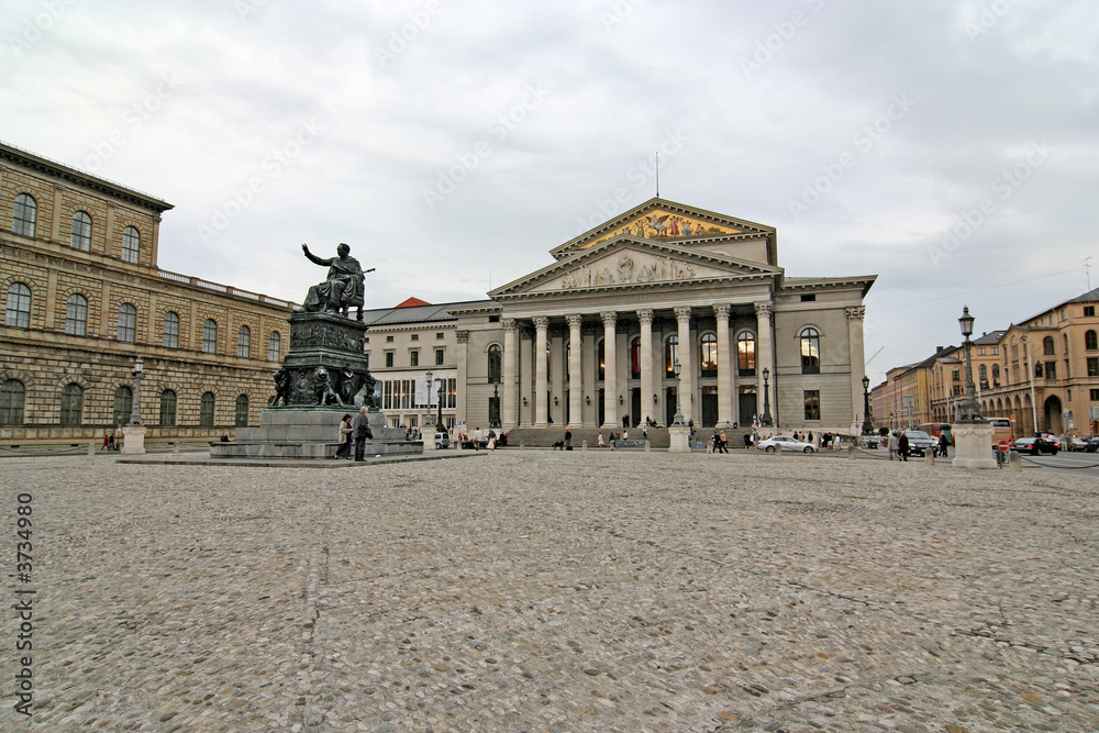 A view of the Max-Joseph Platz in Munich, Germany