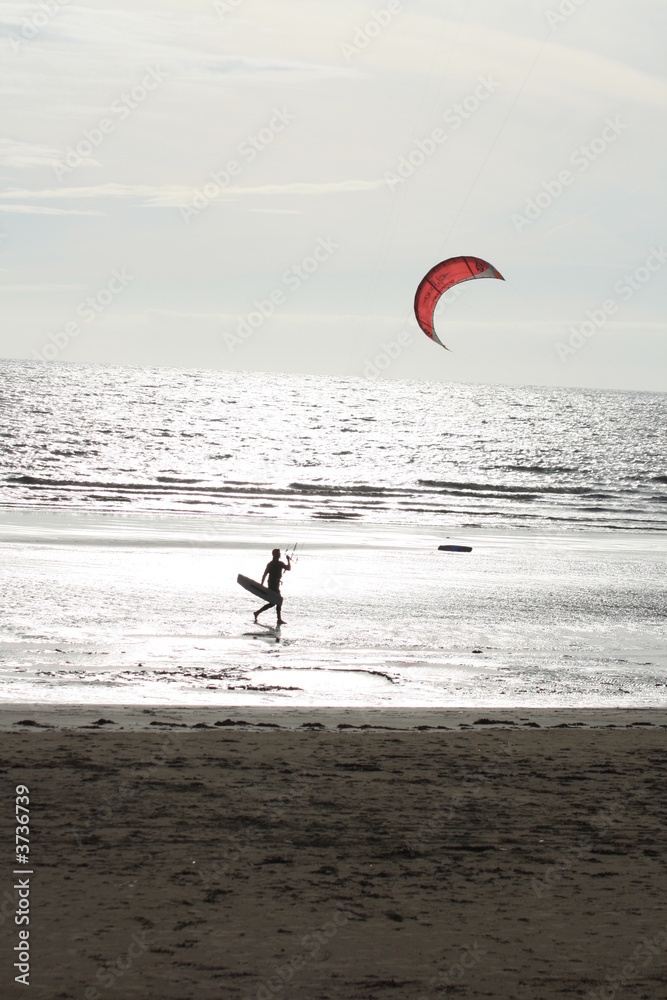 Obraz premium man on beach