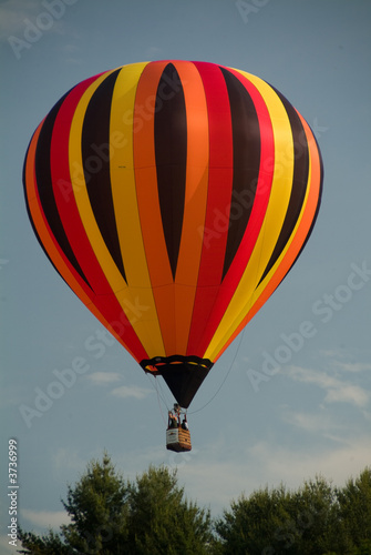 Colorful Hot Air Balloons in Flight over Vermont