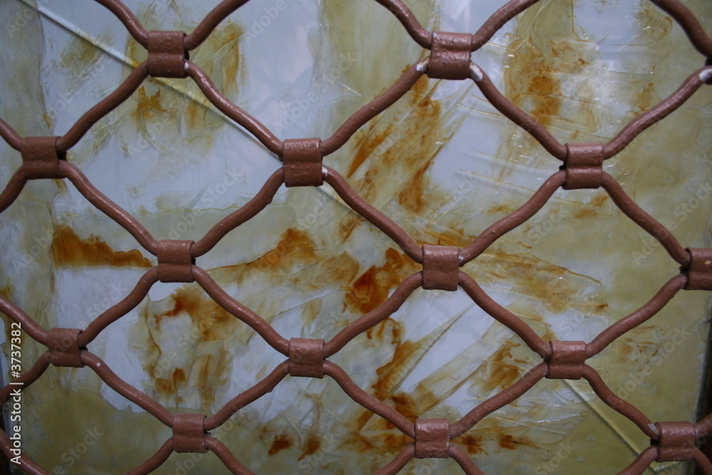 Naklejka premium puerta metálica