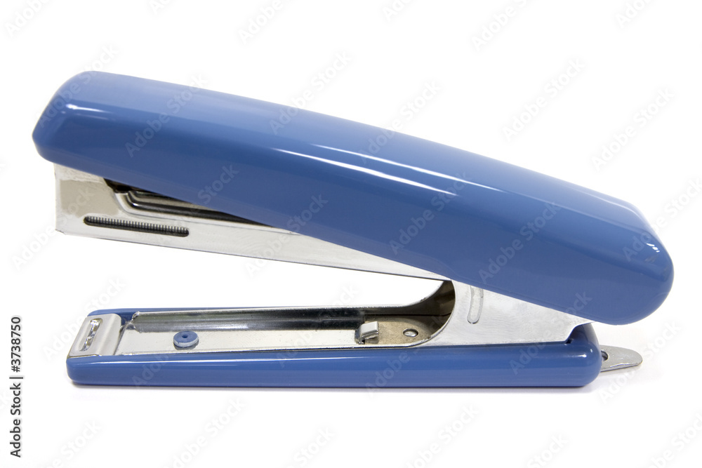 Blue stapler isolated on white Blue stapler isolated on white