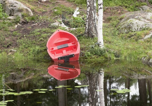 Red boat photo