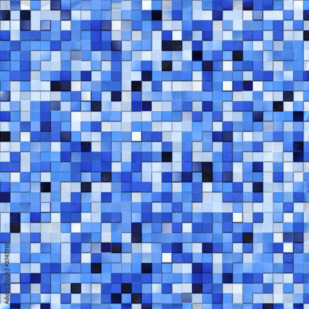 Artistic blue tiles