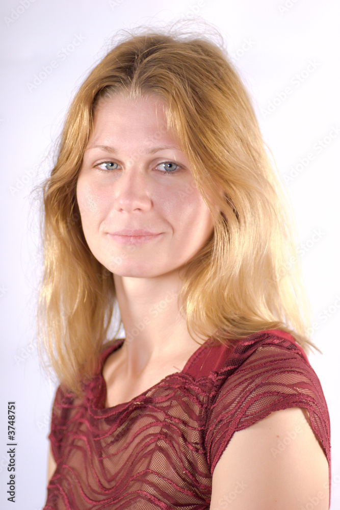 Portrait of a beautiful girl with fair hair Portrait of a beautiful girl with fair hair