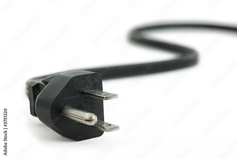 Power Plug - close up on power cord