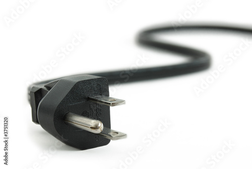 Obraz na płótnie Power Plug - close up on power cord w salonie