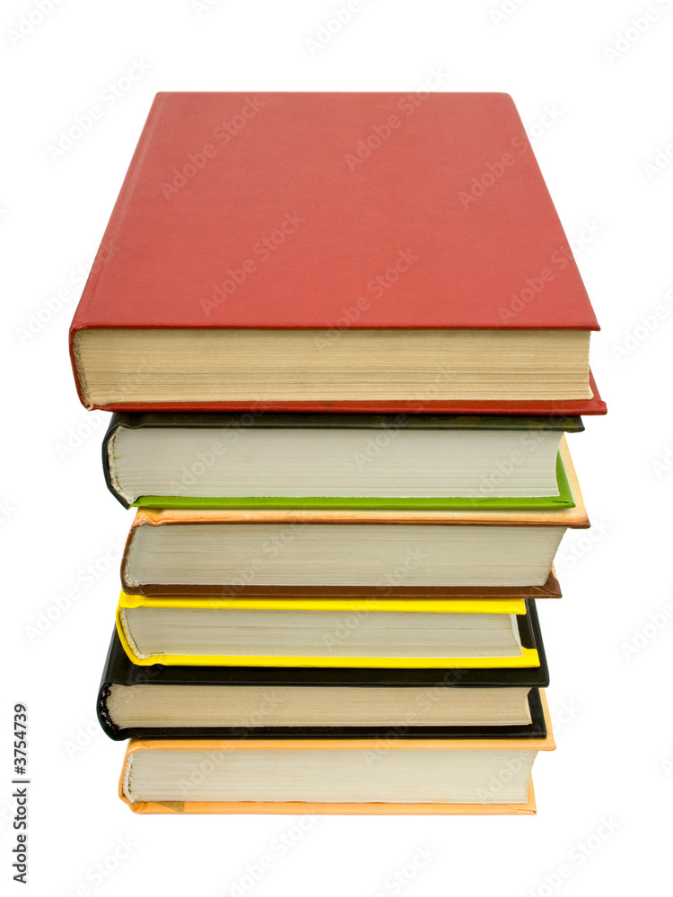 Stack of books, isolated on white background Stack of books, isolated on white background