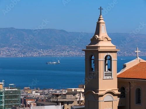 Messina panoramica sullo Stretto ed il porto