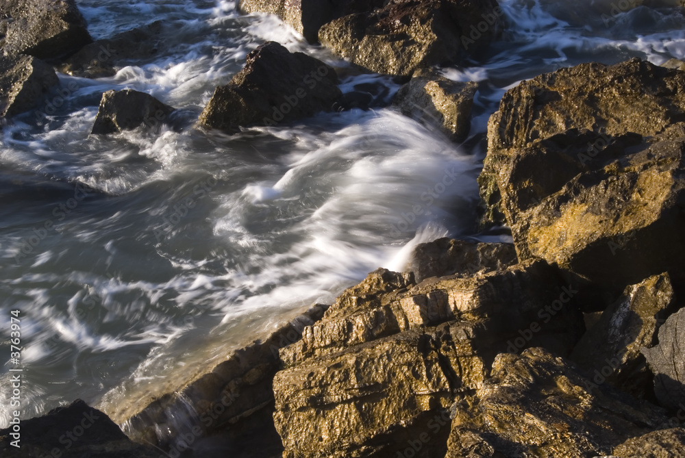 Waves Breaking On The Rocks Waves Breaking On The Rocks