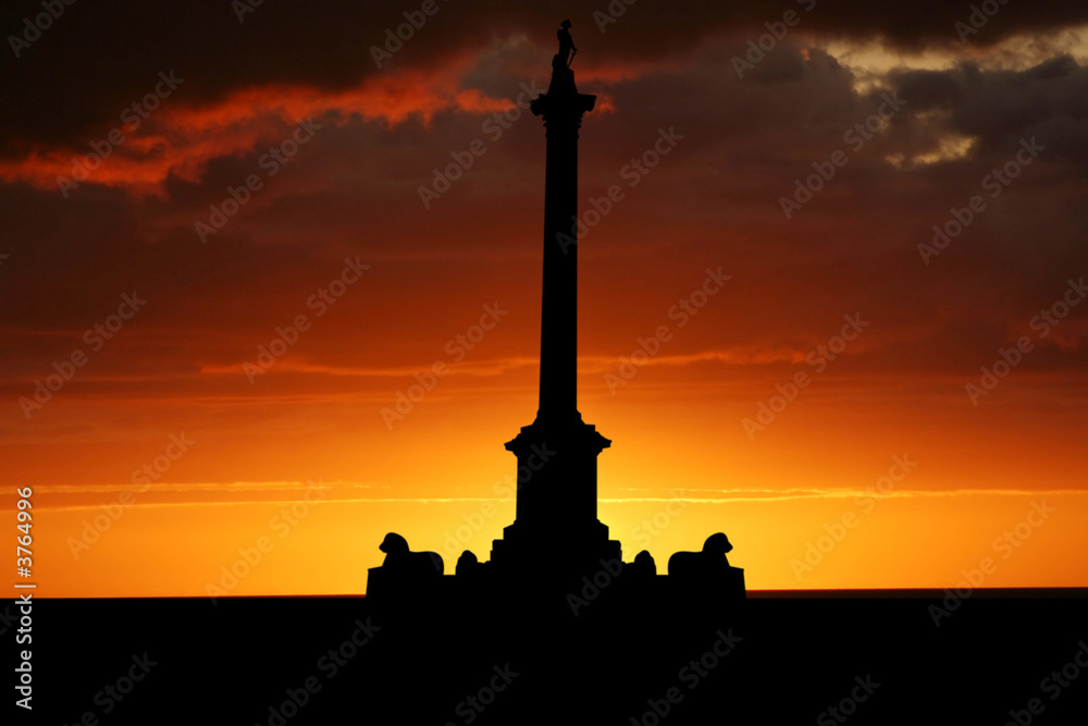 Trafalgar Square at sunset