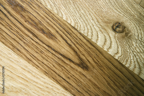 close up of light and dark oak panels