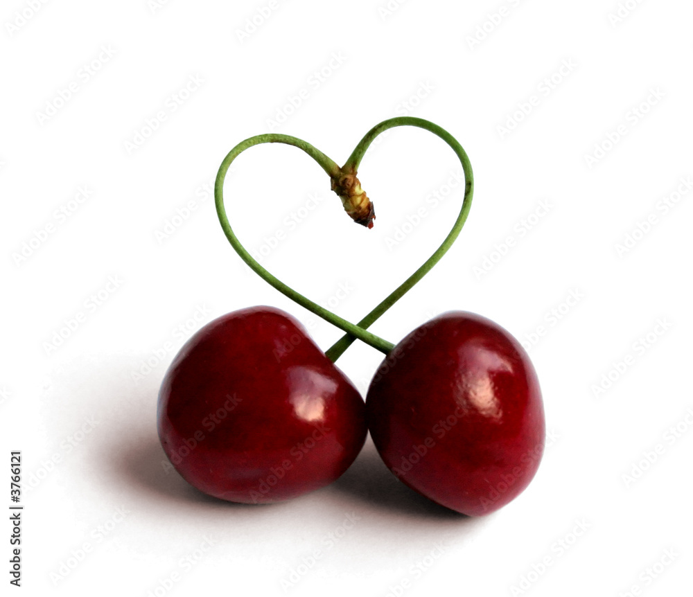 Cherry love - obrazy, fototapety, plakaty 