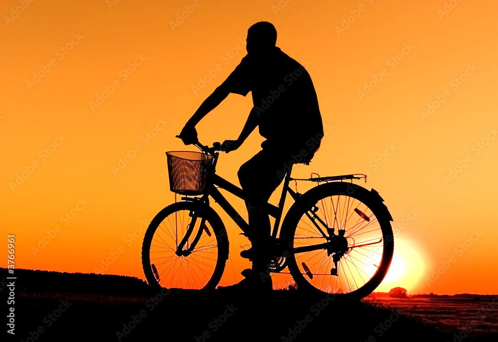 Biker silhouette Biker silhouette