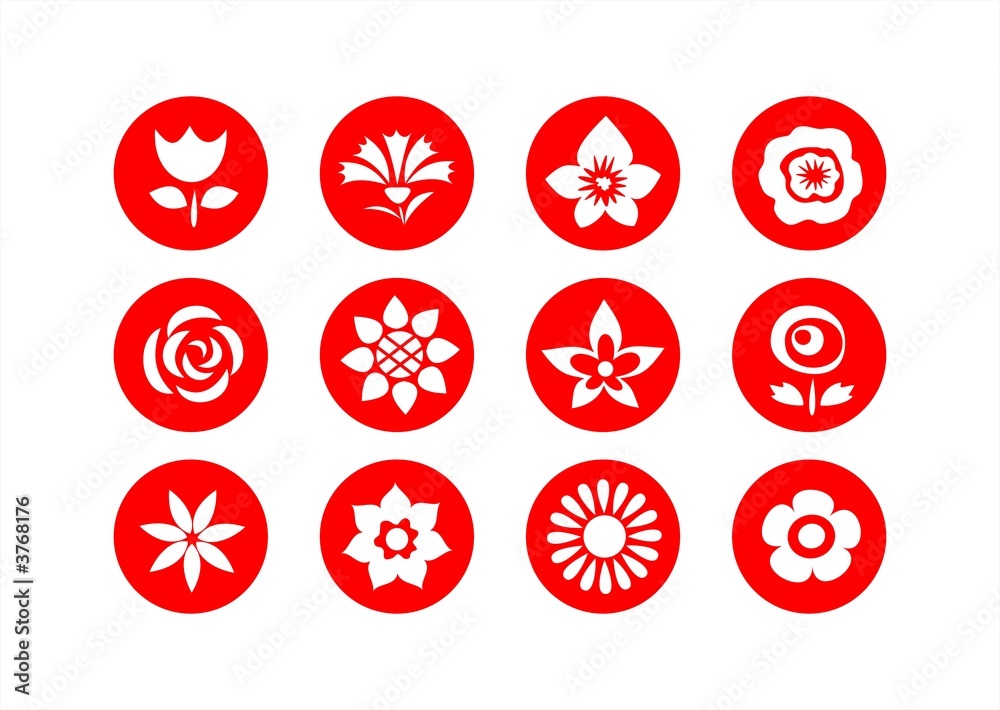 Flower symbols Flower symbols
