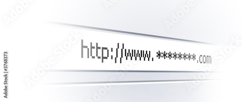Computer browser address bar. Internet and communication concept photo